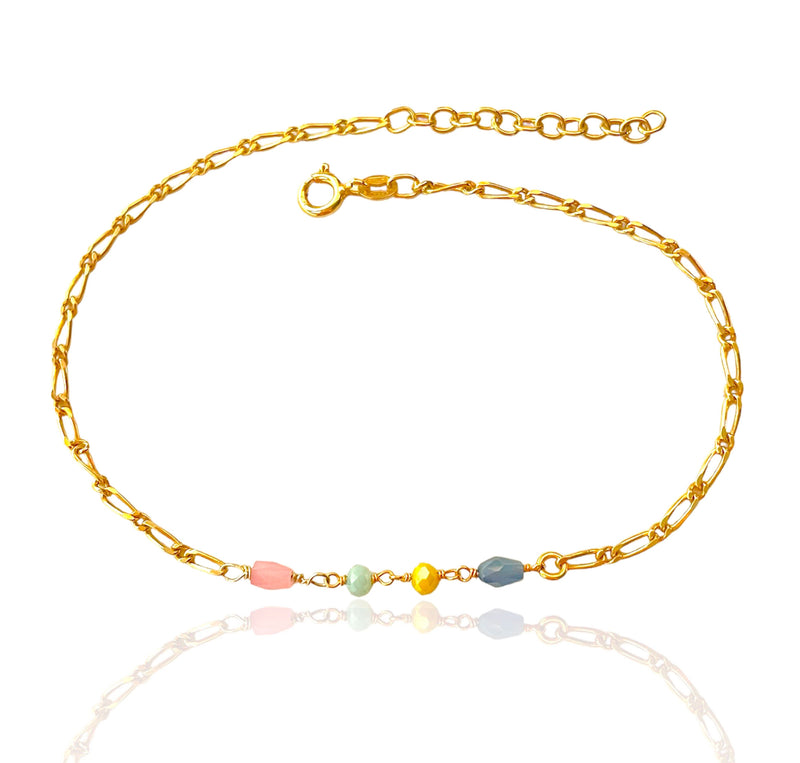 Portofino multicolor anklet