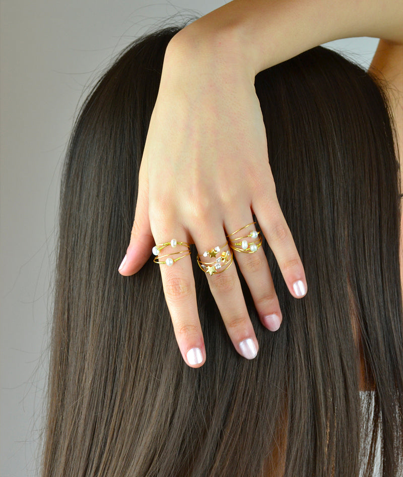 Bright Pearl Ring