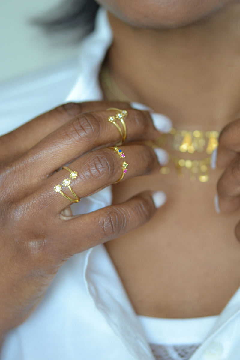 Multicolor Stones Ring