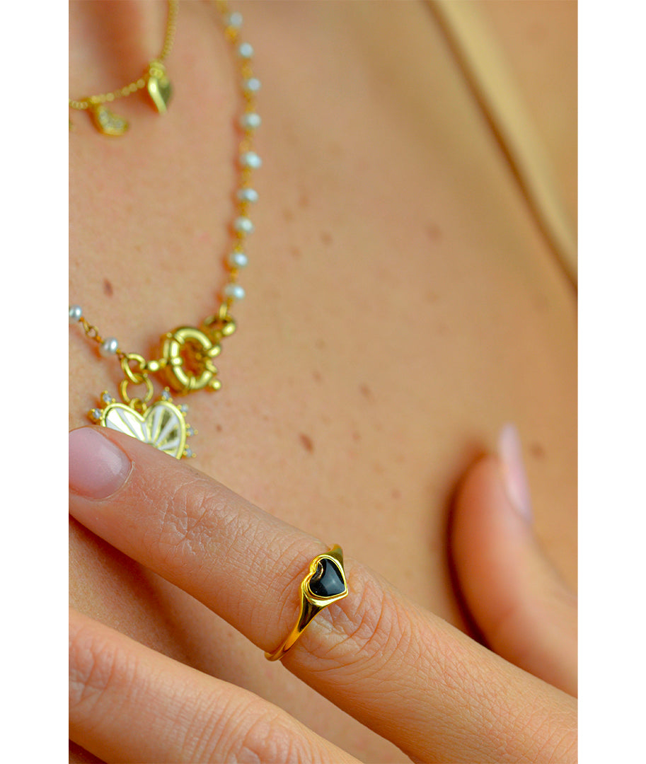 Black Heart Ring