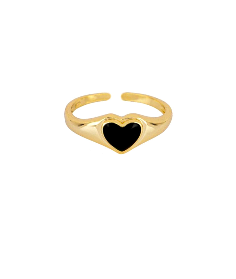 Black Heart Ring