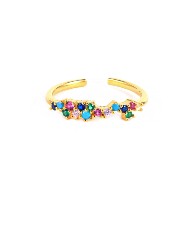 Mini rainbow diamonds Ring