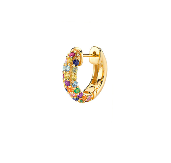 Multicolor Diamonds Hoop