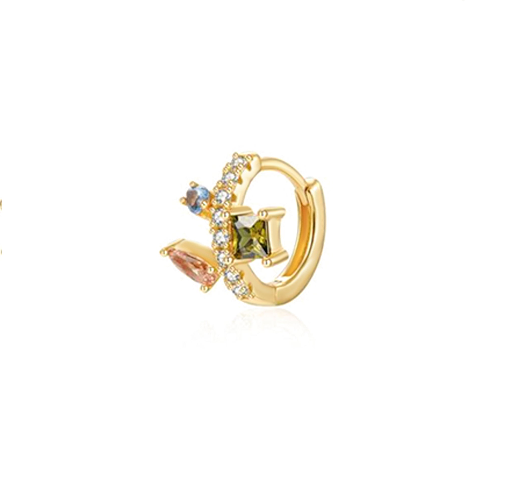 Multicolor Stones Hoop
