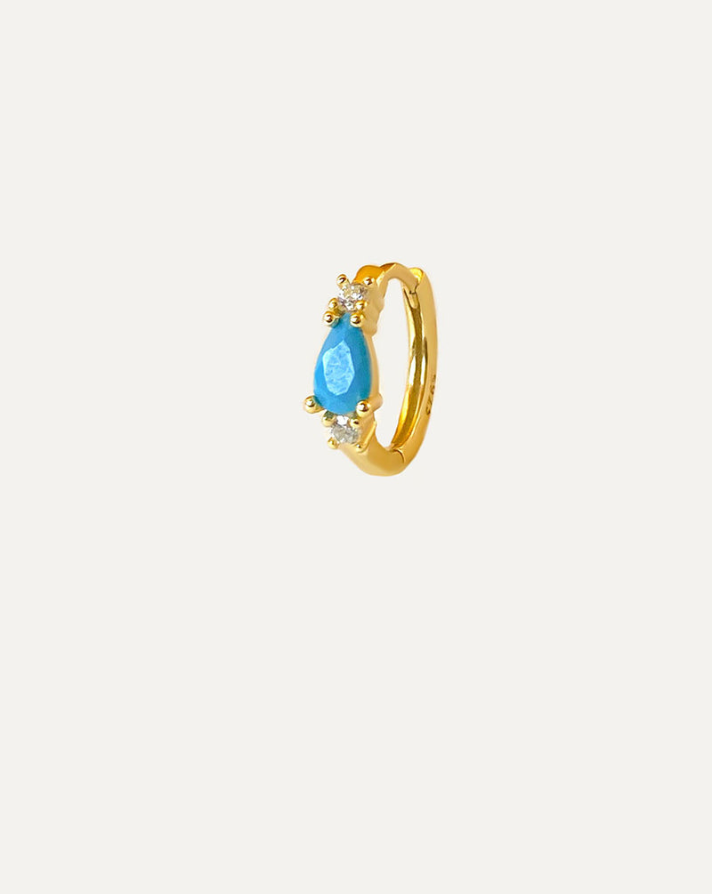 Ocean Diamond Hoop