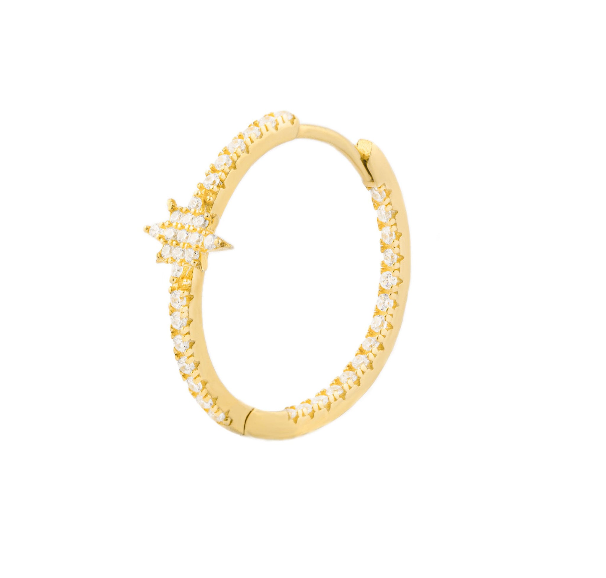 Sparkly Diamond Hoop