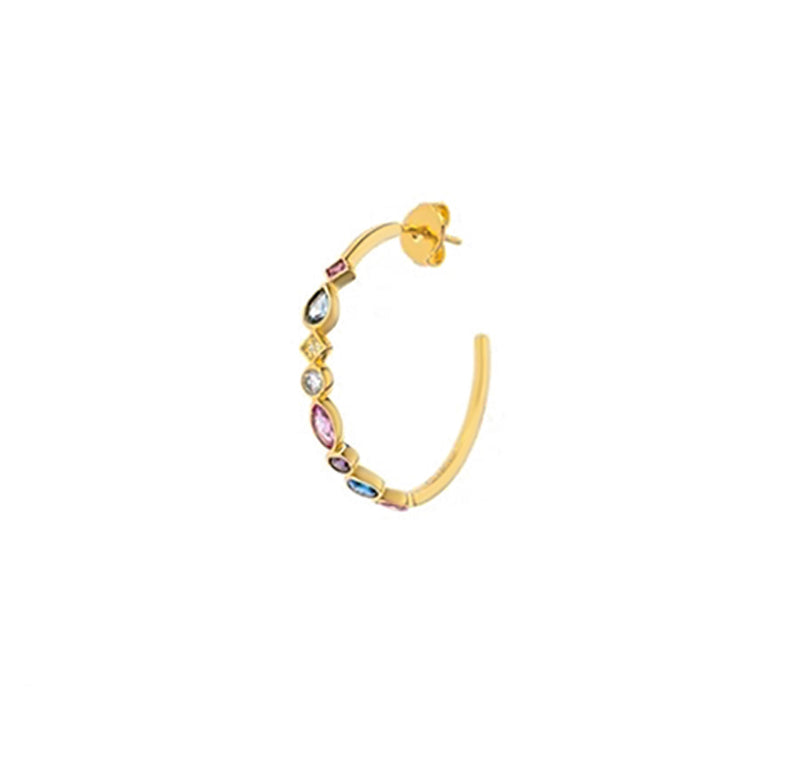 Multicolor Slim Hoop